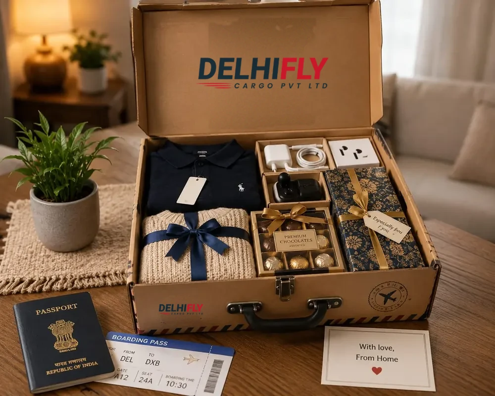 NRI packing gifts to send to family in India